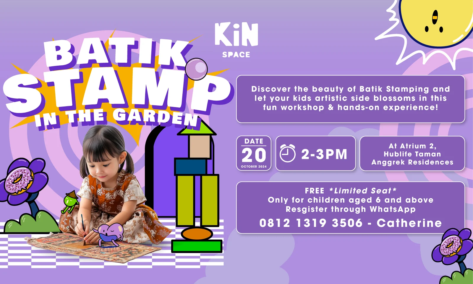 Batik Stamp in the Garden Workshop